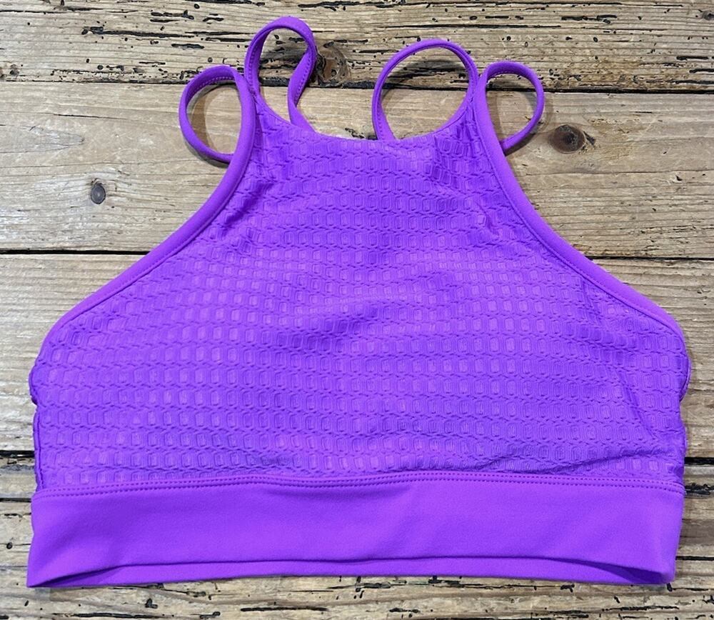 Lorna Jane Women’s Size XS Purple Double Strap Padded Sports Bra